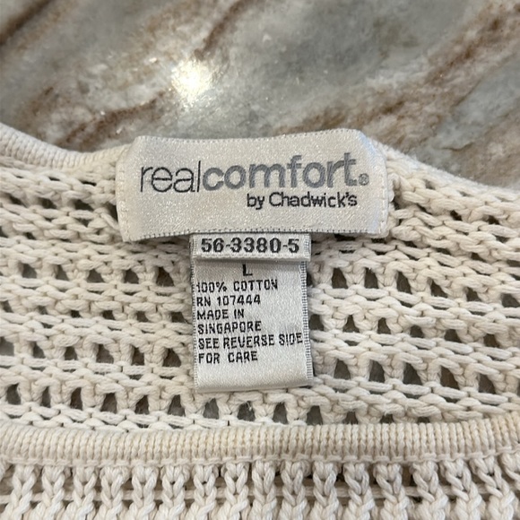 100% Cotton Chadwick's Mesh Top - Picture 3 of 7